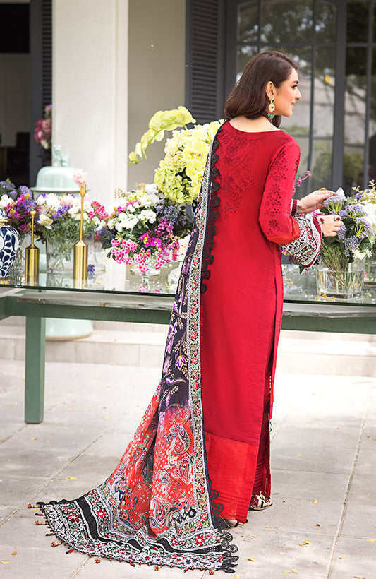 Alzohaib - 3 Piece Unstitched Luxury Embroidered Lawn-MLL-23-10