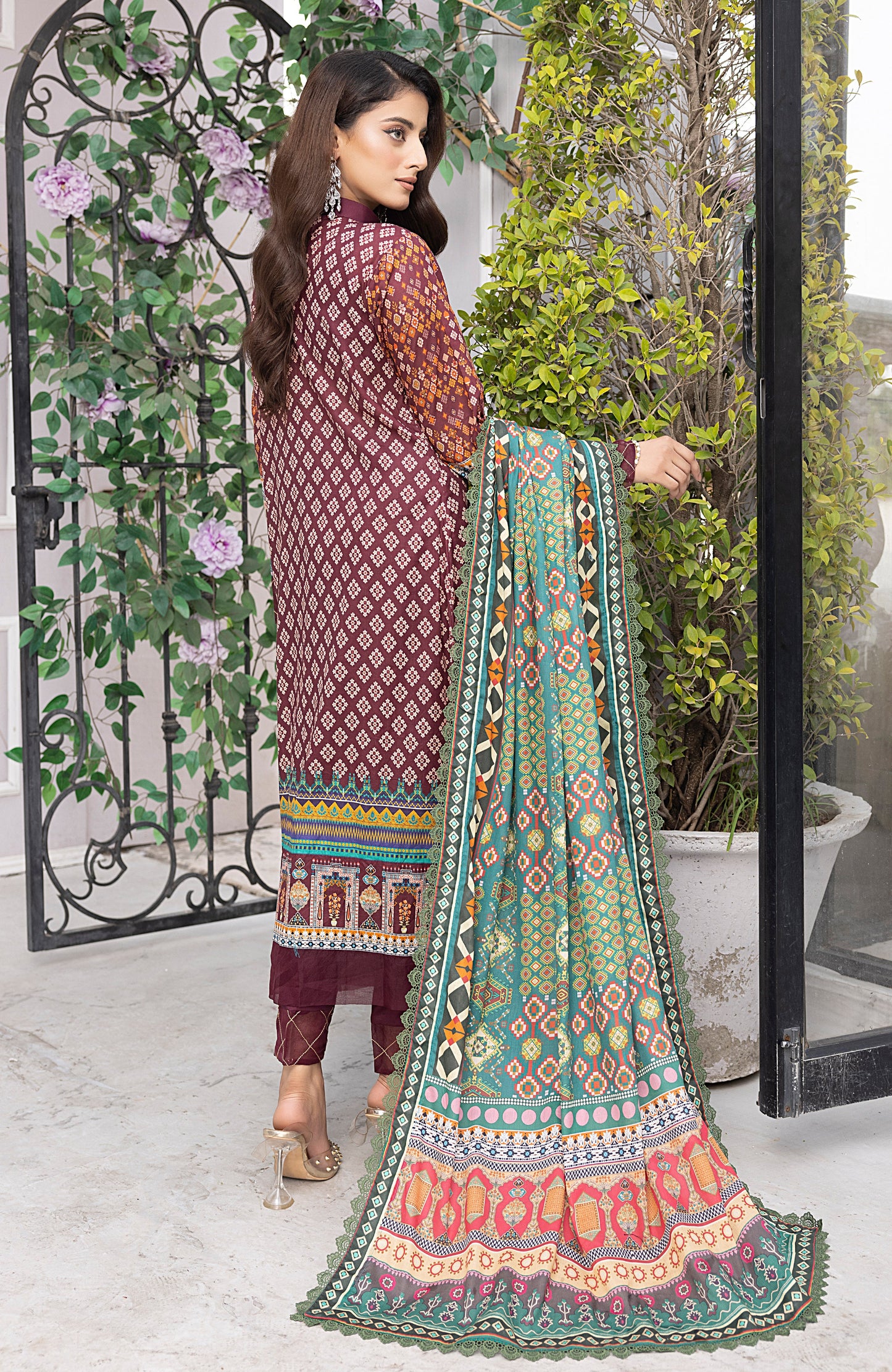 Alzohaib - 3 Piece Unstitched Printed Lawn-MDL-23-10