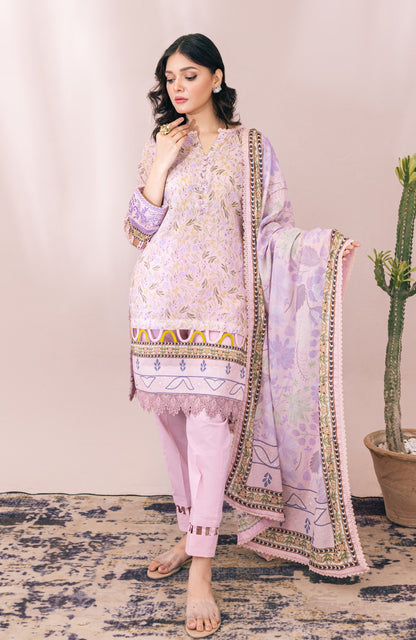 Alzohaib - 3-Piece Unstitched Digital Printed Cambric-MDP-23-10