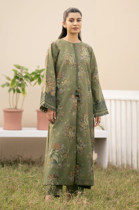 Baroque - DIGITAL PRINTED SLUB KHADDAR UF-495