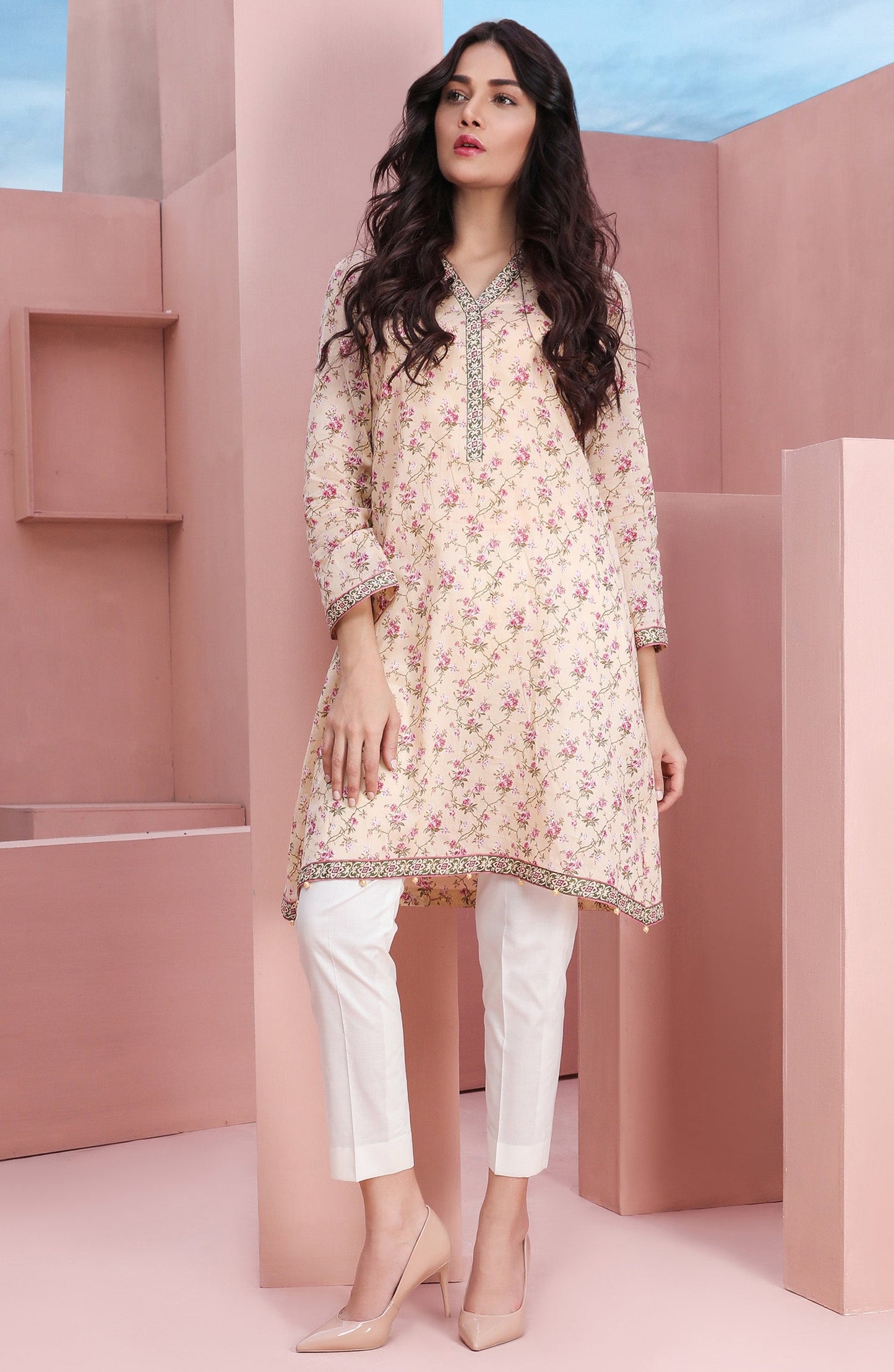 Orient - Unstitched 1 Piece Printed Lawn Shirt