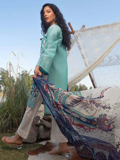 Limelight - Embroidered Lawn Suit