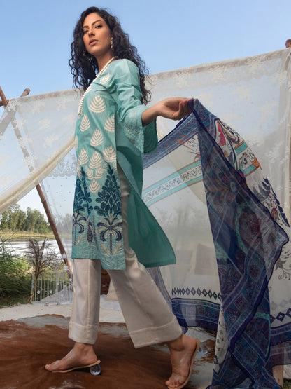 Limelight - Embroidered Lawn Suit