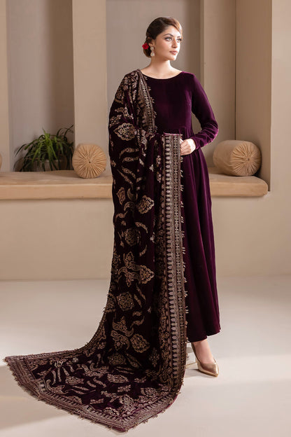 Baroque - EMBROIDERED VELVET SHAWL VS-38