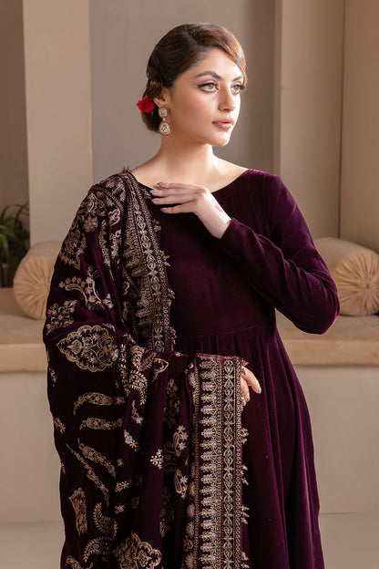 Baroque - EMBROIDERED VELVET SHAWL VS-38