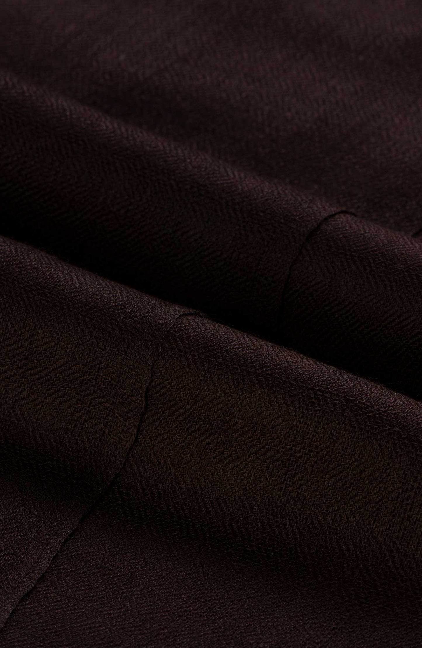 Seran - Wool Shawl - Dark Brown