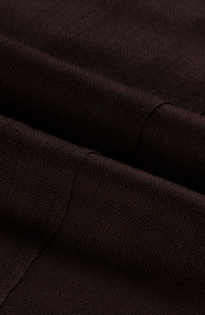 Seran - Wool Shawl - Dark Brown