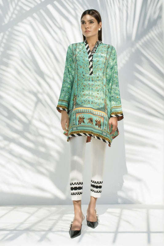 Digitally Printed Crepe Shirt With trousers