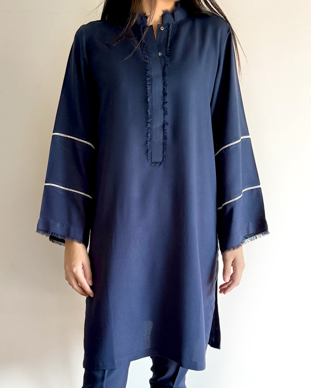 Ayesha Naveed - Navy blue set