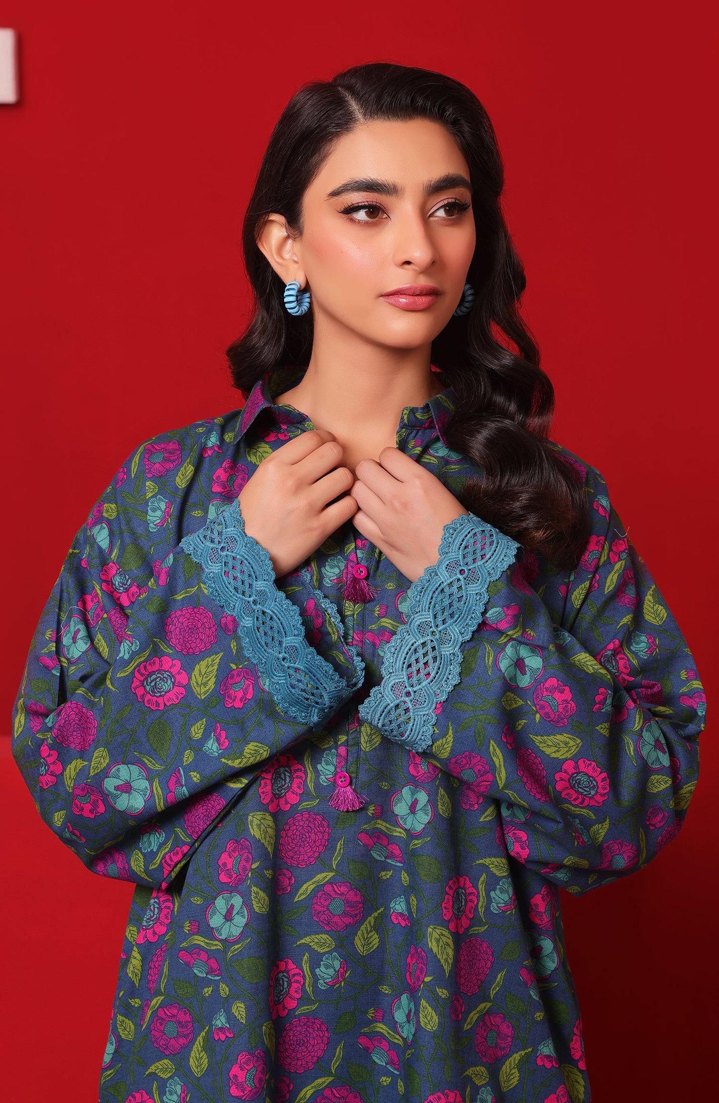 Orient - Stitched 2 Piece Printed Khaddar Shirt and Khaddar Pant