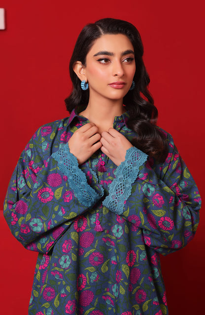 Orient - Stitched 2 Piece Printed Khaddar Shirt and Khaddar Pant