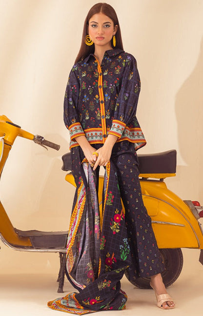 Alzohaib - 3 PIECE UNSTITCHED PRINTED LAWN-CPP-23-11