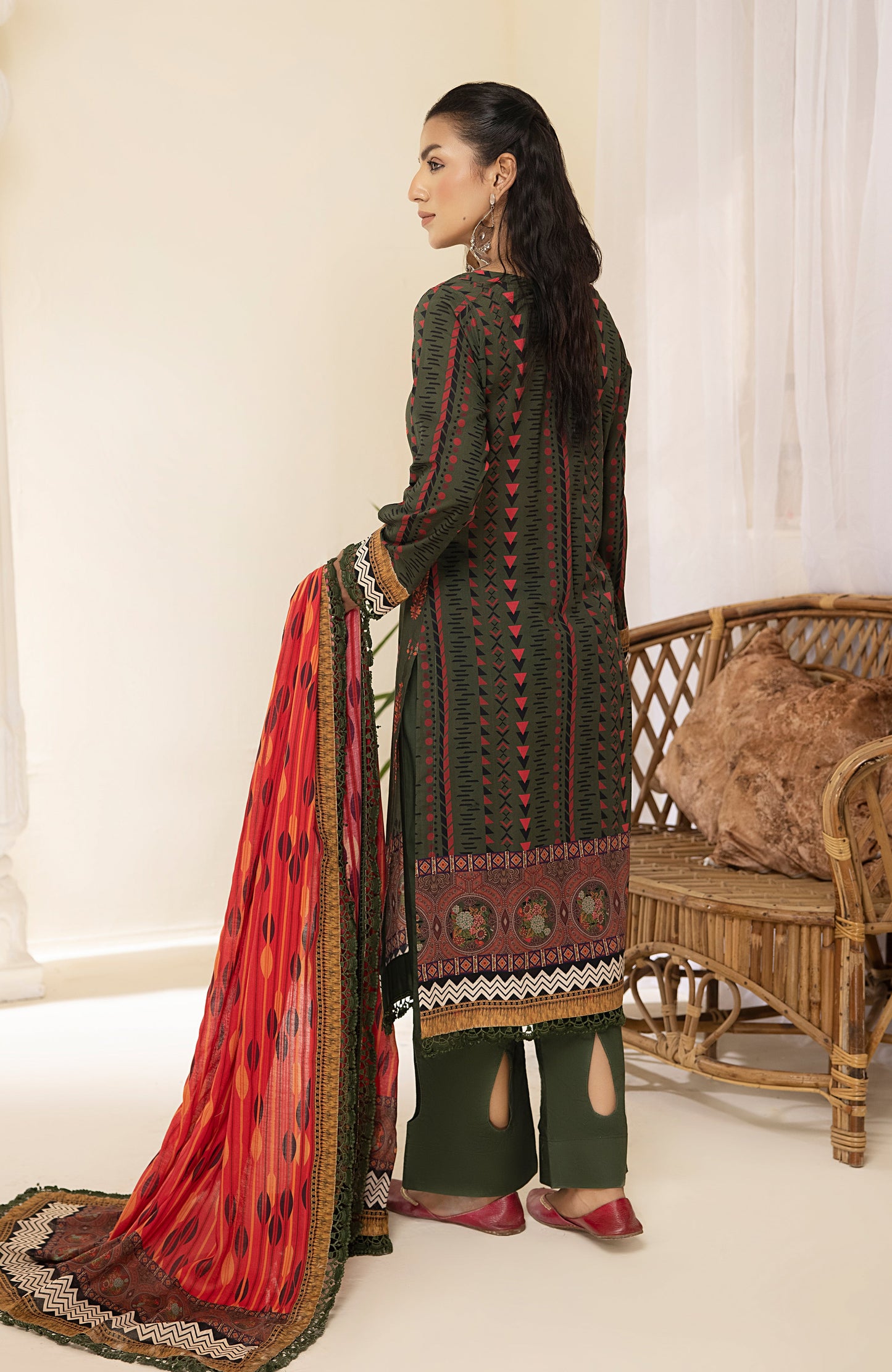 Alzohaib - 3-Piece Unstitched Digital Printed Lawn-CFD-23-09