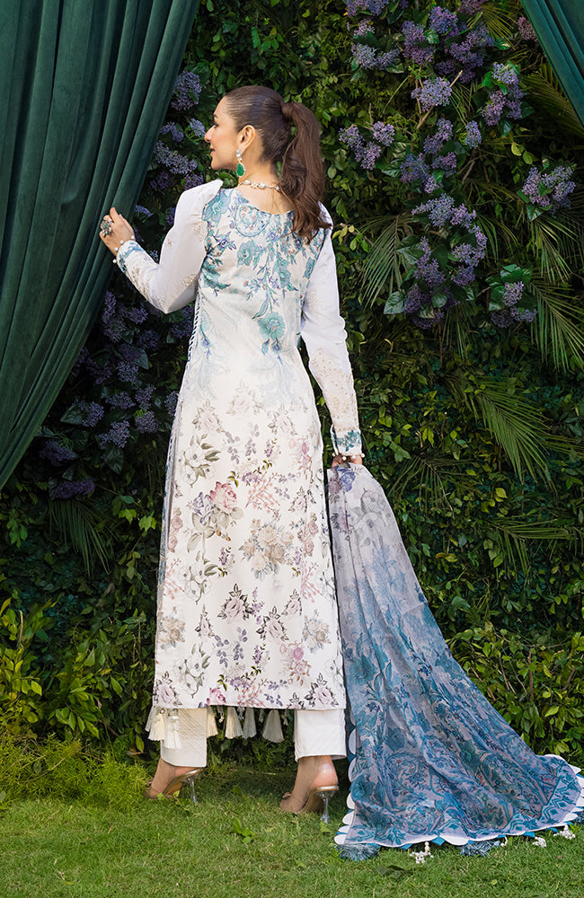 Alzohaib - 3 Piece Unstitched Luxury Embroidered Lawn-MLL-23-11