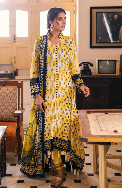 Alzohaib - 3-Piece Unstitched Digital Printed Cambric-AKC-23-01