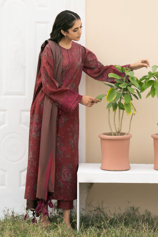 Baroque - DIGITAL PRINTED SLUB KHADDAR UF-496