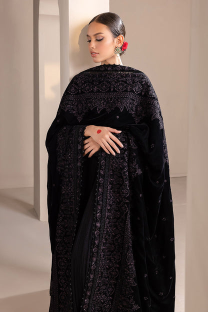 Baroque - EMBROIDERED VELVET SHAWL VS-45