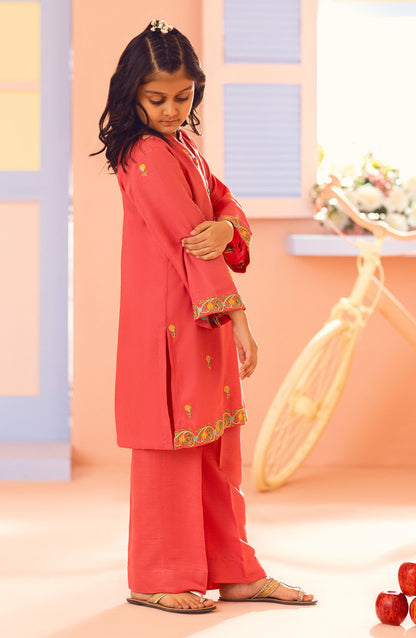 Orient - Stitched 2 Piece Embroidered Raw Silk Shirt and Raw Silk Pant