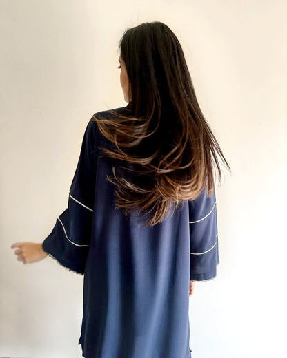 Ayesha Naveed - Navy blue set