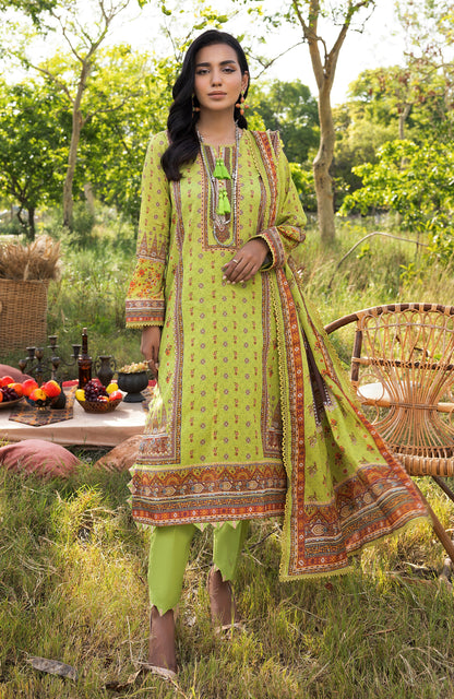 Alzohaib - 3 PIECE UNSTITCHED DIGITAL PRINTED LAWN-ADL-3-23-12