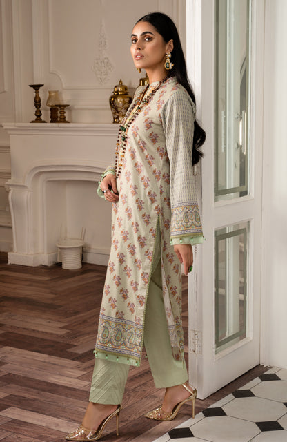 Alzohaib - 3-PIECE UNSTITCHED BAMBER CHIKANKARI DUPATTA -SBCD-23-12