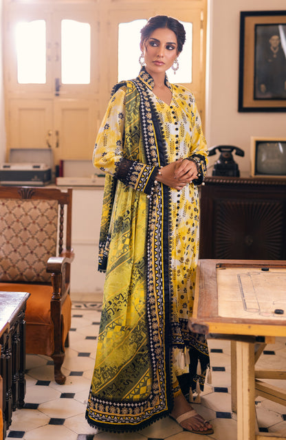 Alzohaib - 3-Piece Unstitched Digital Printed Cambric-AKC-23-01