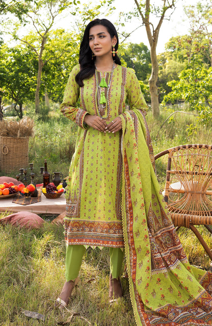 Alzohaib - 3 PIECE UNSTITCHED DIGITAL PRINTED LAWN-ADL-3-23-12