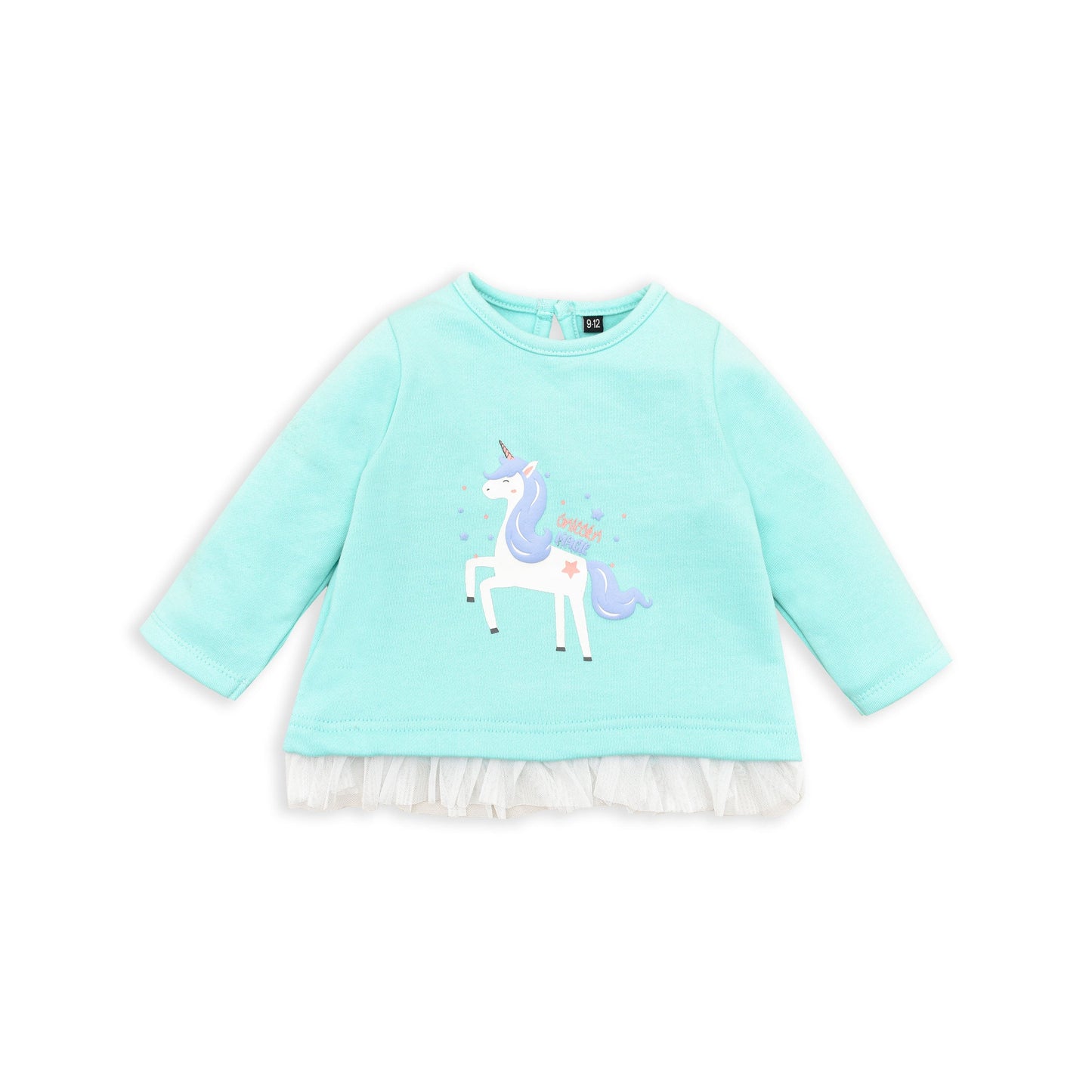 Cuddle & Cradle - Cotton stretch-fleece sweatshirt (Unicorn)