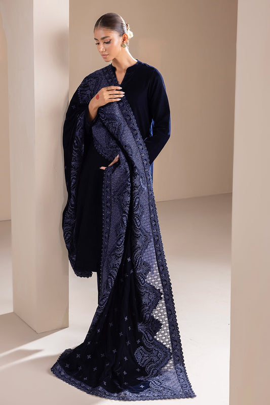 Baroque - EMBROIDERED VELVET SHAWL VS-46