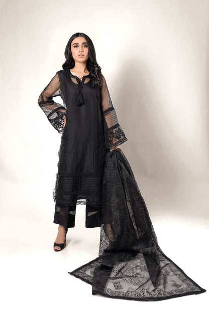 Ayesha Naveed - Black organza set