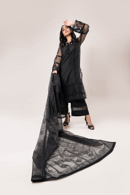 Ayesha Naveed - Black organza set