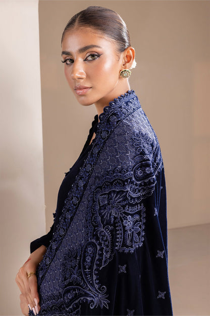 Baroque - EMBROIDERED VELVET SHAWL VS-46