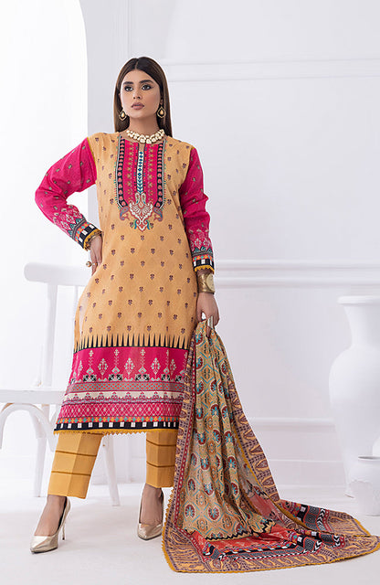 Alzohaib - 3 PIECE UNSTITCHED DIGITAL PRINTED LAWN-ADL-2-23-13