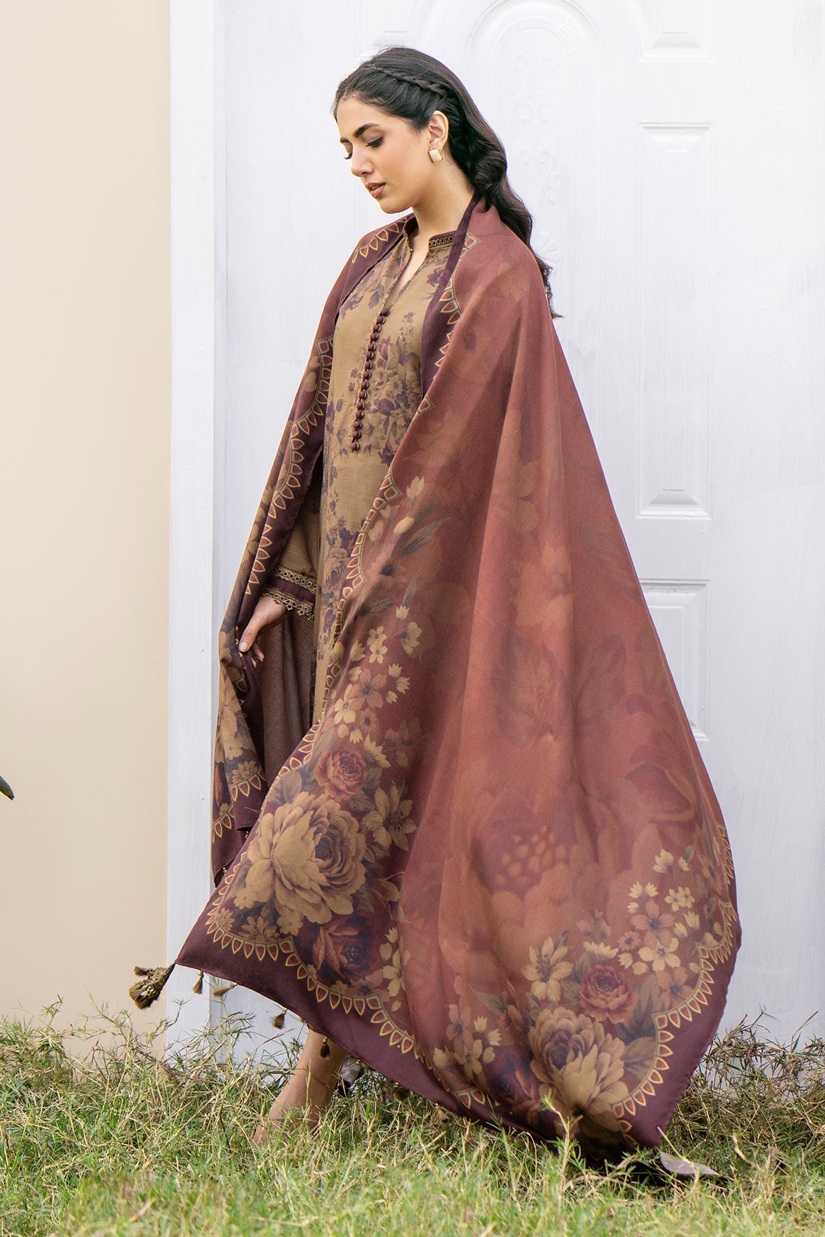 Baroque - DIGITAL PRINTED SLUB KHADDAR UF-499