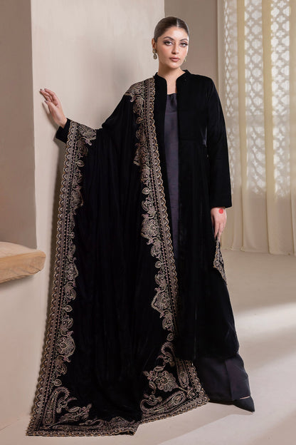 Baroque - EMBROIDERED VELVET SHAWL VS-48