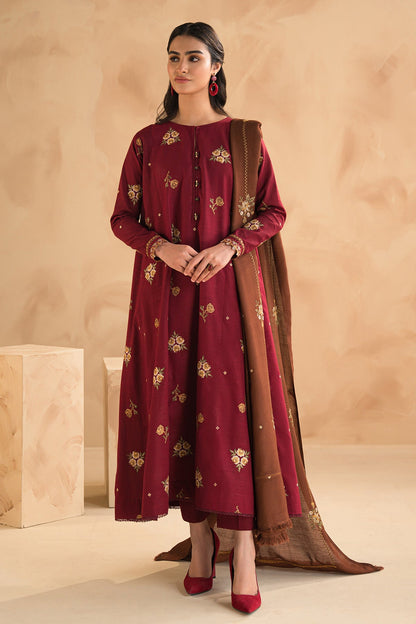 Baroque - EMBROIDERED SLUB KHADDAR UF-472