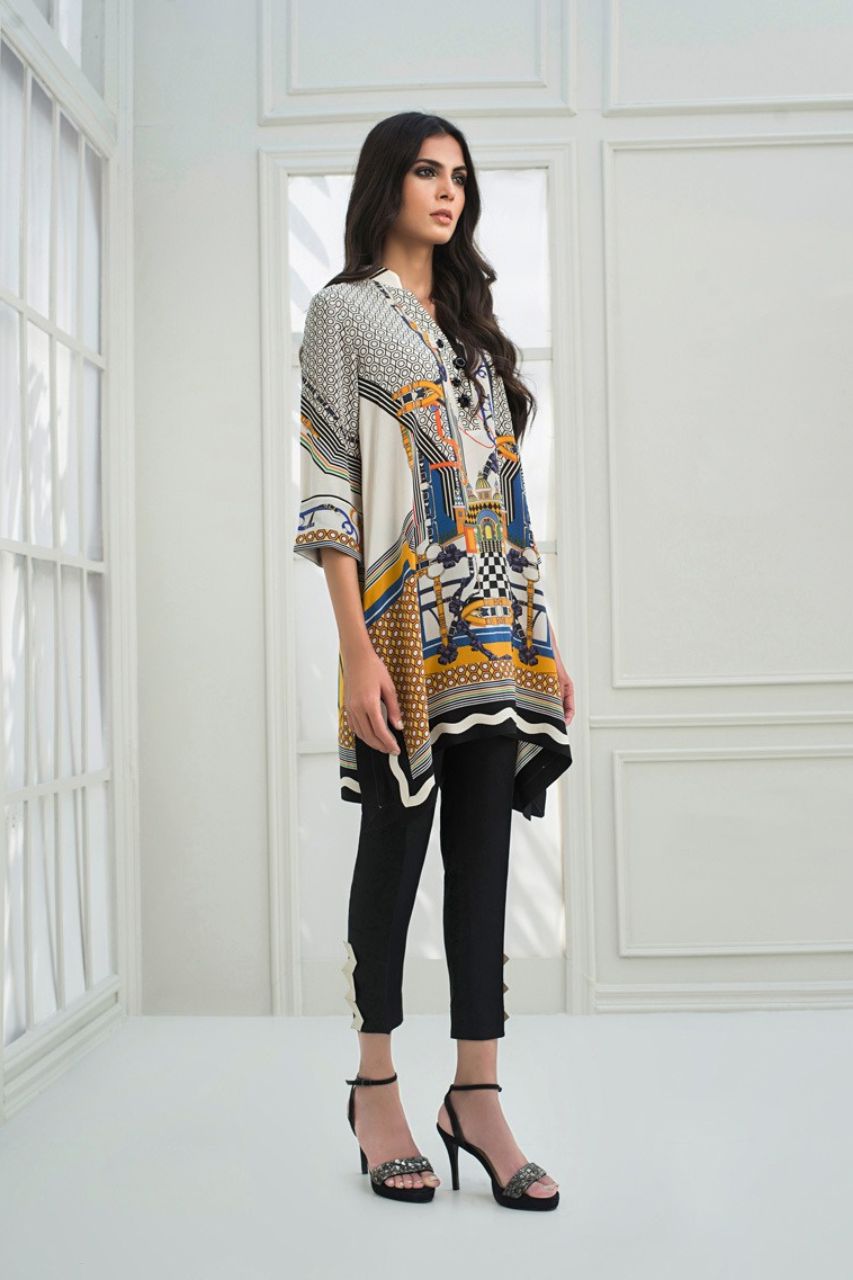 Digitally Printed Boxy Kurta With trousers