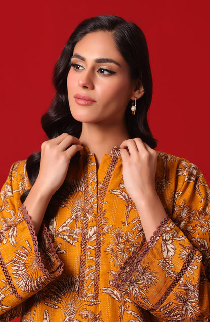 Orient - Stitched 2 Piece Printed Khaddar Shirt and Khaddar Pant
