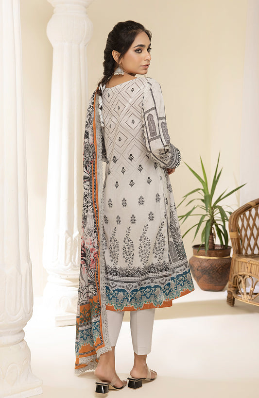 Alzohaib - 3-Piece Unstitched Digital Printed Lawn-CFD-23-08