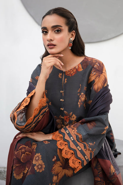 Baroque - DIGITAL PRINTED VISCOSE KHADDAR UF-460