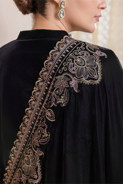 Baroque - EMBROIDERED VELVET SHAWL VS-48