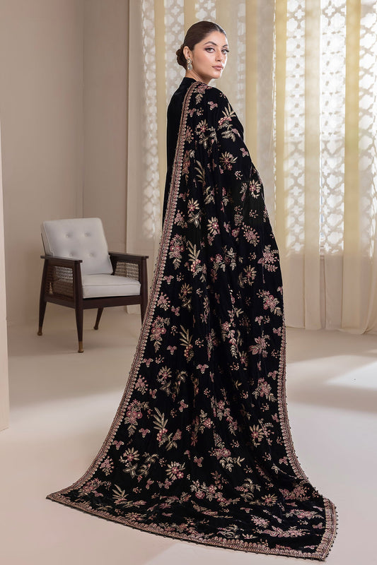 Baroque - EMBROIDERED VELVET SHAWL VS-39