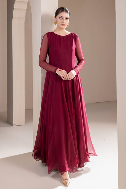 Baroque - PLAIN CHIFFON FROCK PR-857