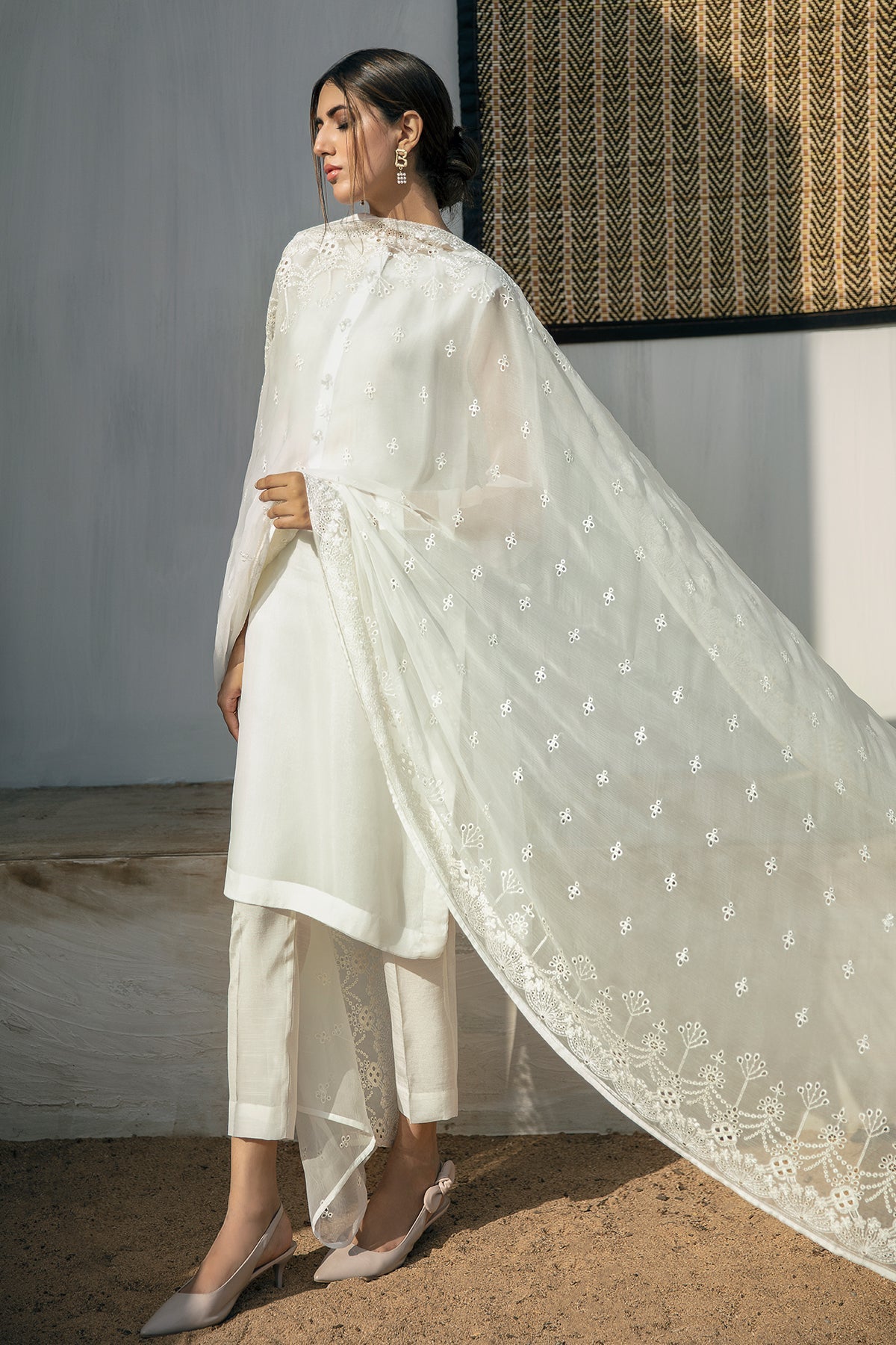 Baroque - EMBROIDERED CHIFFON DUPATTA DP-09