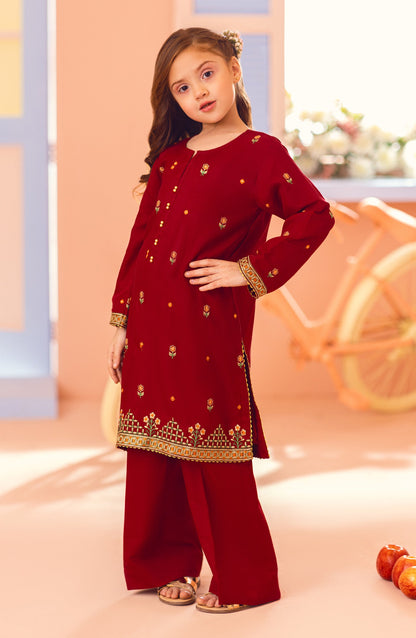 Orient - Stitched 2 Piece Embroidered Raw Silk Shirt and Raw Silk Pant