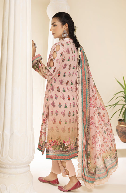 Alzohaib - 3-Piece Unstitched Digital Printed Lawn-CFD-23-10