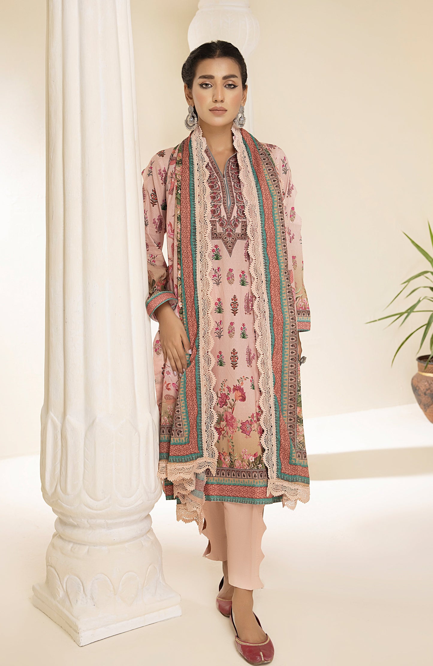 Alzohaib - 3-Piece Unstitched Digital Printed Lawn-CFD-23-10