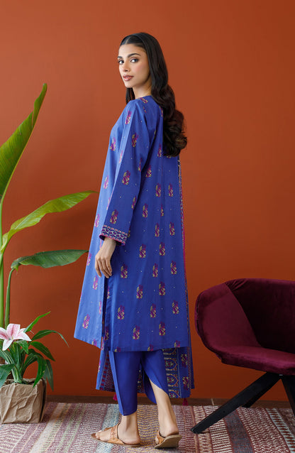 Orient - Unstitched 3 Piece Printed Cambric Shirt , Cambric Pant and Lawn Dupatta