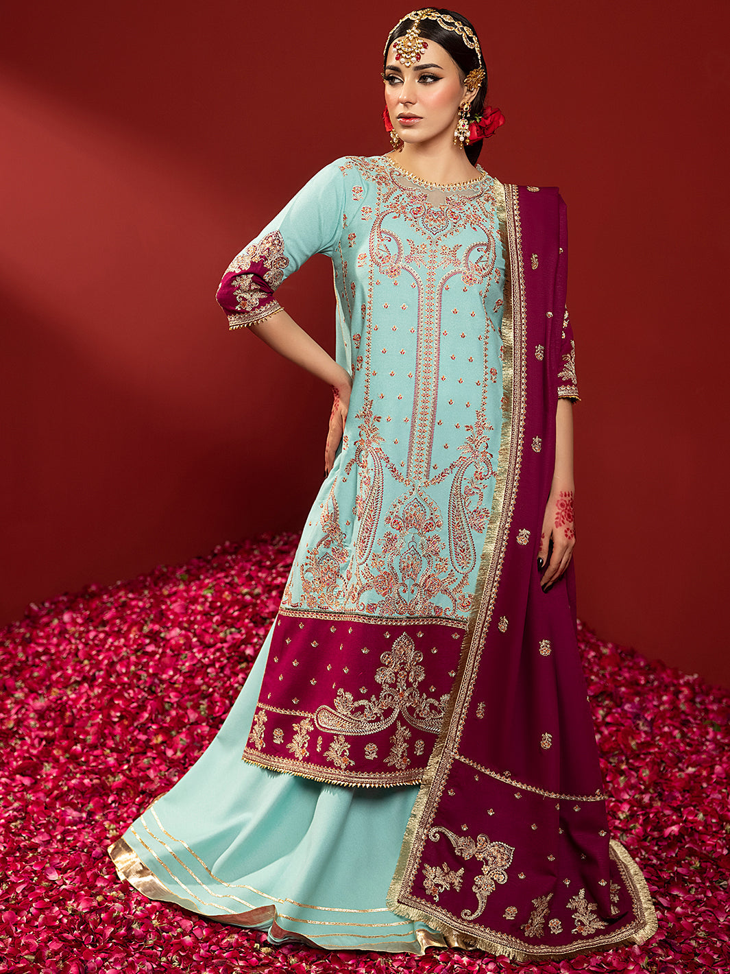 Binilyas - 1517 - A | 3 PC Luxury Unstitched