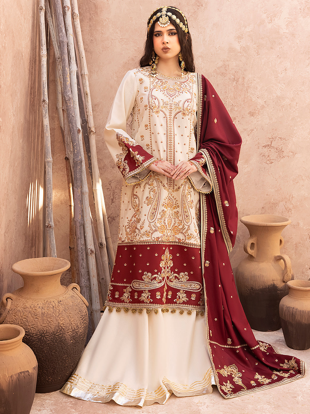 Binilyas - 1517 - B | 3 PC Luxury Unstitched